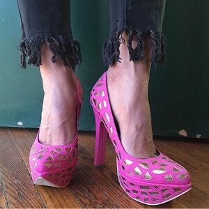 NEW Michael Antonio Studio Pink Heels Size 9